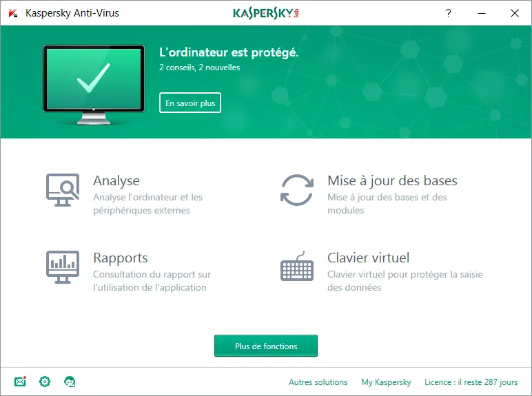 KAV 2017 – Kaspersky Anti-Virus 2017 (plus disponibles à la vente)