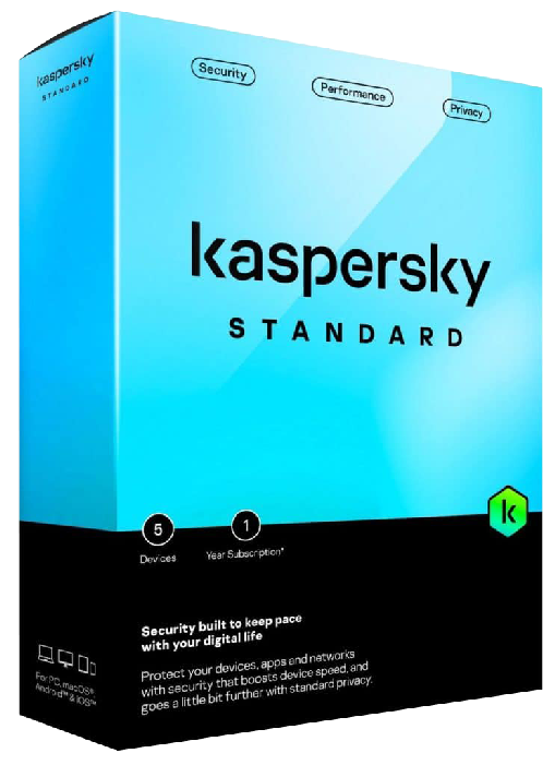 La protection essentielle contre les cybermenaces, Kaspersky standard antivirus :