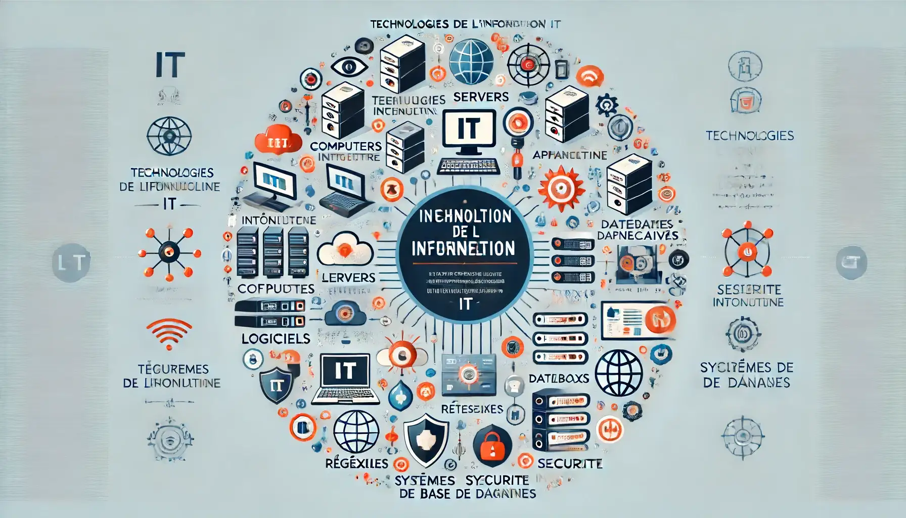 Infographie sur les technologies de l'information (IT)
