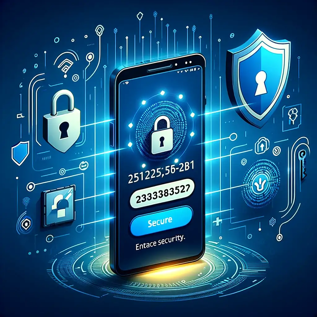 Smartphone affichant un code d'authentification à deux facteurs (2FA)